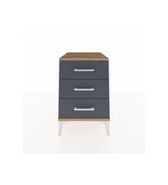 Kronos Komodin 3 Çekmeceli 44x59x64 Çam-Antrasit