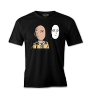 One Punch Man - OK Siyah Erkek Tshirt