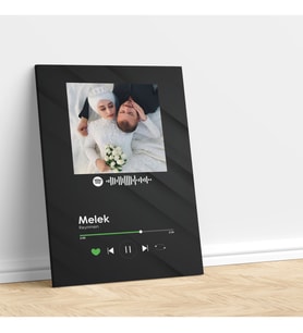 Kişiye Özel Spotify Albüm Kapağı Kodlu Kanvas Tablo