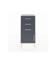 Arges Komodin 3 Çekmeceli Tek Kapaklı 44x30x96 Aytaşı-Antrasit