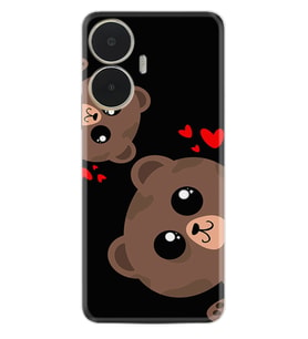 Realme C55 Kılıf Silikon Desen Özel Seri Love Animals 1780
