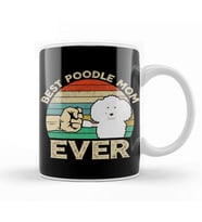 Best Poodle Mom Ever Gifts Kupa Bardak Porselen