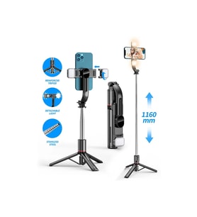 3 Renkli Uzaktan Kumandalı Tripod, Özçekim ve Selfie Çubuğu