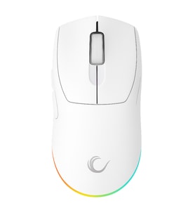 Rampage PROTE M5 PRO Kablosuz Beyaz RGB Ledli Şarjlı 26000 DPI 3395 Sensor Gaming Oyuncu Mouse