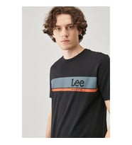 Lee Logo Erkek T-shirt (Siyah)