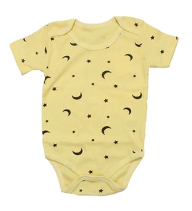 Kız Bebek Ekru Mor Kalp Baskılı Askılı Çıtçıtlı Body Zıbın