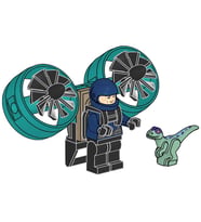 LEGO Jurassic World 122505 Ranger with Helipack and Baby Raptor