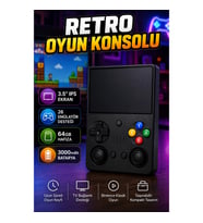 Retro Taşınabilir Oyun Konsolu 3.5 İnç IPS Ekran 64GB Hafıza Çift Analog Joystick 26 Emülatör Destek