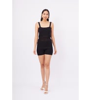 Peraluna IRIS BODY Ajurlu Kadın Triko Body - Siyah
