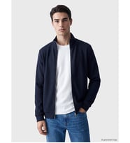 LCWAIKIKI Classic Lacivert Dik Yaka Erkek Fermuarlı Sweatshirt