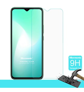 Microsonic Infinix Hot 11 Play Tempered Glass Cam Ekran Koruyucu (Renksiz)