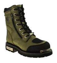 Harley Davidson Riddick Olive Crazy Deri Erkek Bot