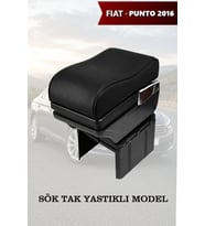 fiat punto 2016 kol dayama Yastıklı Lüks Siyah geniş model Deri