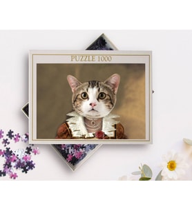 BK Gift Evcil Dostlara Özel 1000 Parça Profesyonel Puzzle, Evcil Dost Portre, Evcil Hayvan Puzzle-13