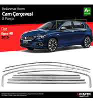 Fiat Egea HB Krom Cam Çerçevesi 8 Prç. 2015-2020 A+ Kalite