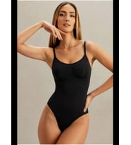 Night Kadın Dikişsiz Örgü Askılı Full Body