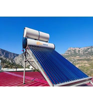 SÖNMEZ ENERJİ 18x Vakum Tüplü Güneş Enerjili Su Isıtma Sistemi (Siyah - Beyaz)