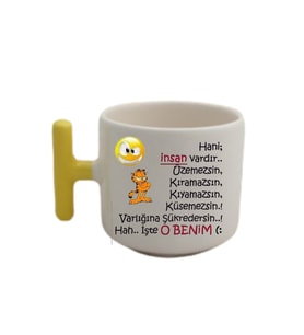 Hah Işde O Benim Tasarımlı Sarı T Kulp Fincan Modelleri