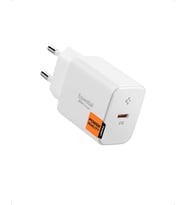 20W USB-C Mini Hızlı Şarj Aleti/Şarj Isısını Düşürür GaN Pro Akım Korumalı Güç Adaptörü iPhone & Android & iPad Type-C EE201 White - ACH08701