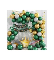 Çıtıpıtıstore Kral Taçlı Gold Yeşil Balon Set