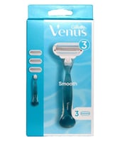 Gillette Venüs Smooth Kadın Tıraş Makinesi + 3 Yedek Tıraş Bıçağı