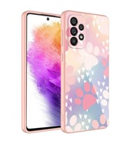 Samsung Galaxy A53 5G Uyumlu Kılıf Kamera Korumalı Desenli Sert Silikon Zore Epoksi Kapak (Model 4)