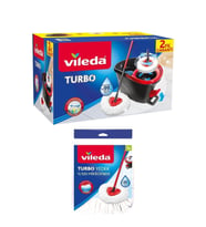 Turbo Pedallı Temizlik Seti ile parlak ve hijyenik yüzeyler