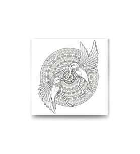 DBSanatevi Mandala Kuşlar Tablo 35 X 35 cm