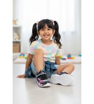 Elit LS-B-02-26Y Bebe Kız Çocuk Yürüyüş Ayakkabısı Siyah - Lila
