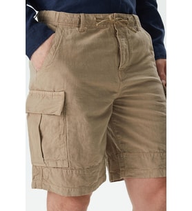 Lacoste Men's Relaxed Fit Brown Bermuda Shorts Erkek Kargo Cepli Rahat Kesim Pamuk Keten Şort Kahve