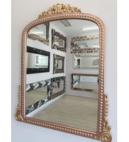 Ayna Denizi Lady Copper Gold Model Rose Gold Altın Renk Dekoratif Ayna