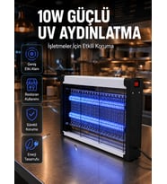 Elektrikli UV Sinek Öldürücü Lamba 10W Sessiz ve Kimyasalsız Haşere Kontrol Cihazı