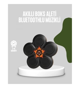 Mey İthalat® Akıllı Müzikli Boks Makinesi Bluetooth Bağlantılı Işıklı Hedefli Fitness Aleti