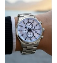 Daniel Klein Exclusive Erkek Kol Saati – Çelik Kordon – Beyaz/Sedef Kadran – Takvim & Kronograf