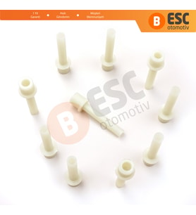 10 Adet Cam Kriko İndirme Kaldırma Mekanizma Kablo Ucu Halat Dübeli Tip BCP045