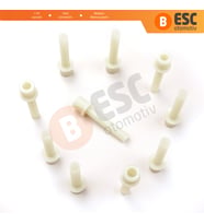 10 Adet Cam Kriko İndirme Kaldırma Mekanizma Kablo Ucu Halat Dübeli Tip BCP045