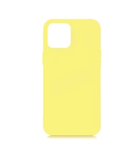 iPhone 12 ile Uyumlu Cappy Silikon Kılıf (6.7") Sarı