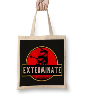 Darlek Exterminate Jurassic Park Dr Who Bez Çanta Uzun Saplı