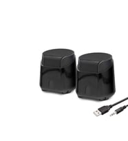 Masaüstü Hoparlör 1+1 USB + 3.5mm - Siyah HD6024