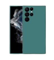 Coverzone Samsung Galaxy S22 Ultra ?le Uyumlu K?l?f Z-Mara Lansman Vieri Tam Koruma Arka Kapak Kamera Koruma �?k?nt?l? P�r�zs�z Y�zey Koyu Ye?il