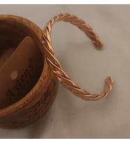 Bakır Örgü Desenli Bileklik - El Yapımı, Şık ve Sağlıklı SADECE BİLEKLİK