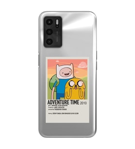 Oppo A16 / A55 Uyumlu Adventure Time Tasarımlı Şeffaf Telefon Kılıfı