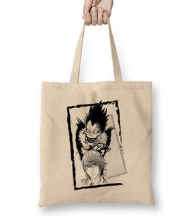 Kira And Ryuk Death Note Bez Çanta Uzun Saplı