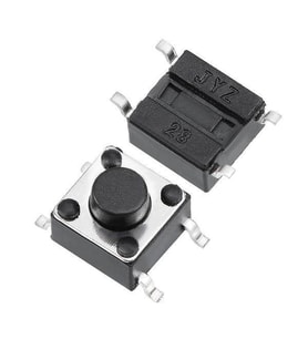 6x6x5mm 4 Pinli SMD Push Buton - 1000 Adet
