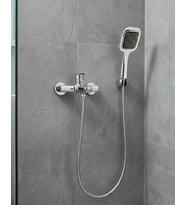 Siyah Duş Seti El Duşu Başlığı Spiral Hortum Dayanıklı Banyo Duş Aksesuarı