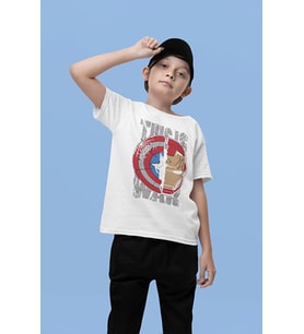This Is War Demiradam Kaptan Amerika Baskılı Unisex Avengers Çocuk Tişört (1-12 Yaş)