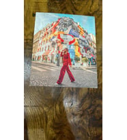 MANZARALI KIZ ARMA DİKİŞ APLİKE 24X20 CM