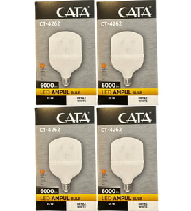 Cata CT-4262 55W 6400K (Beyaz Işık) E27 Duylu Led Torch Ampul (4 Adet)