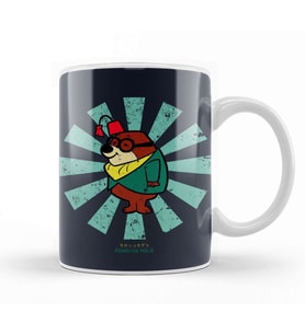 Morocco Mole Retro Japanese Secret Squirrel Kupa Bardak Porselen