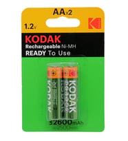 Kodak Şarj Edilebilir Ni-Mh Aa Pil 2600 Mah (2 Adet)